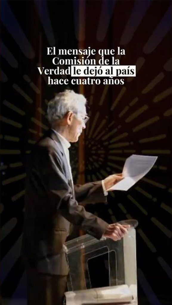 Mensaje final de la comisión de la verdad Colombia
